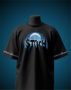 Moon & Sttich Typo Black T-Shirt