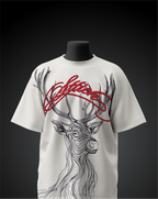 Deer Premium White T-Shirt