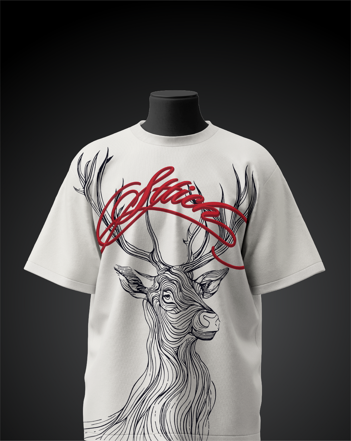Deer Premium White T-Shirt