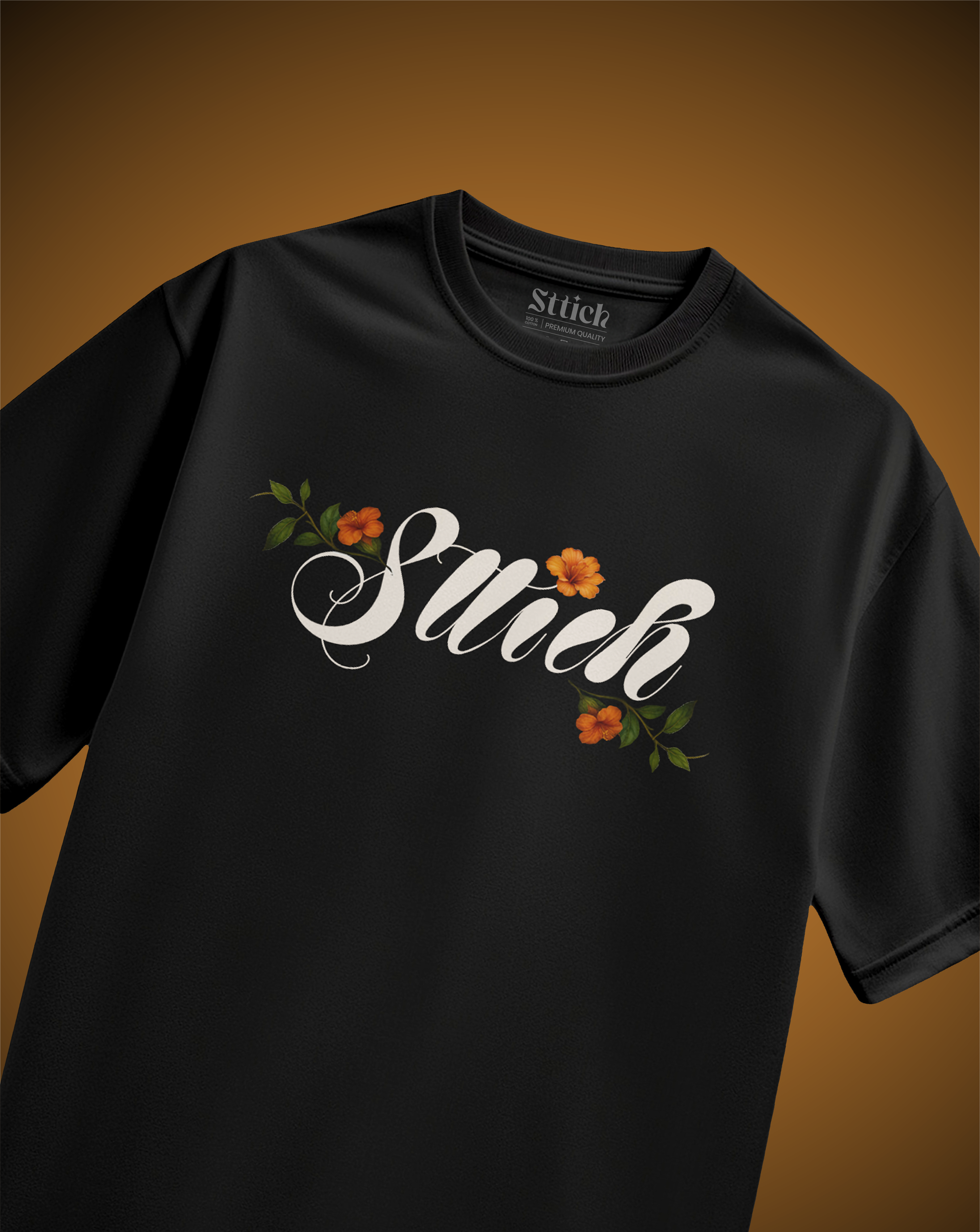 Green Snake Black T-Shirt