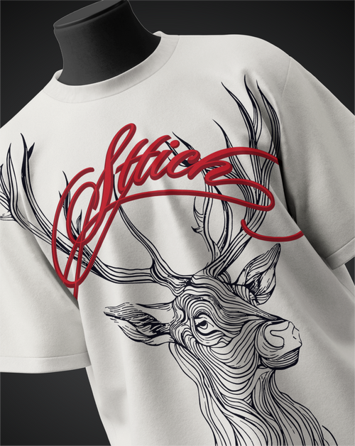 Deer Premium White T-Shirt