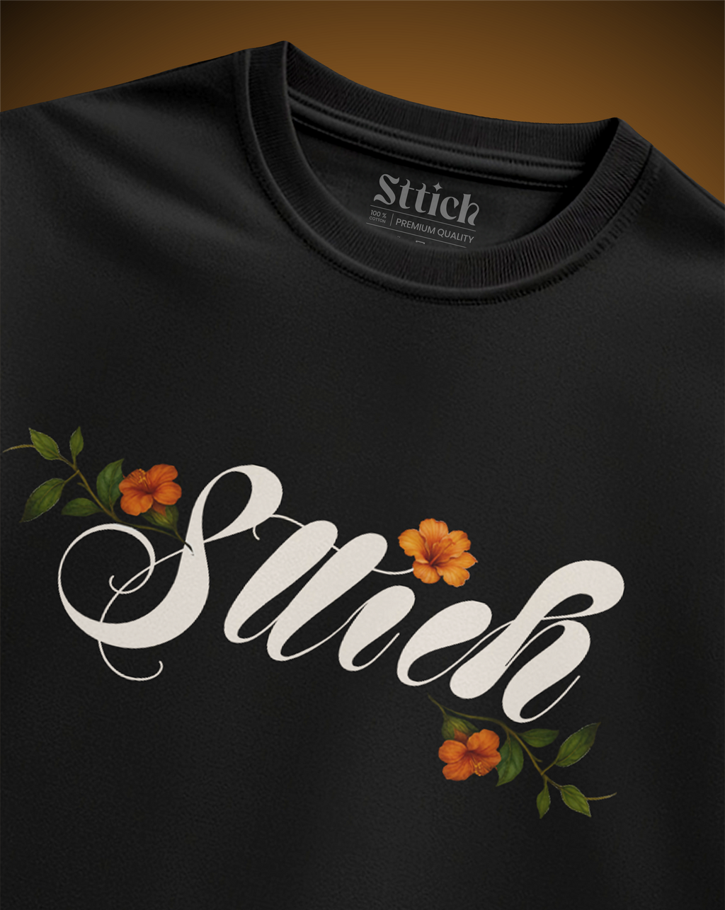 Green Snake Black T-Shirt