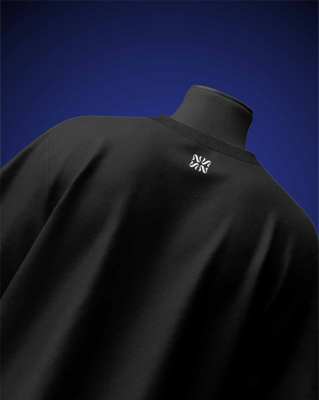 Blue Fire Black T-Shirt