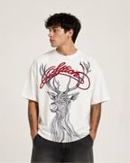 Deer Premium White T-Shirt